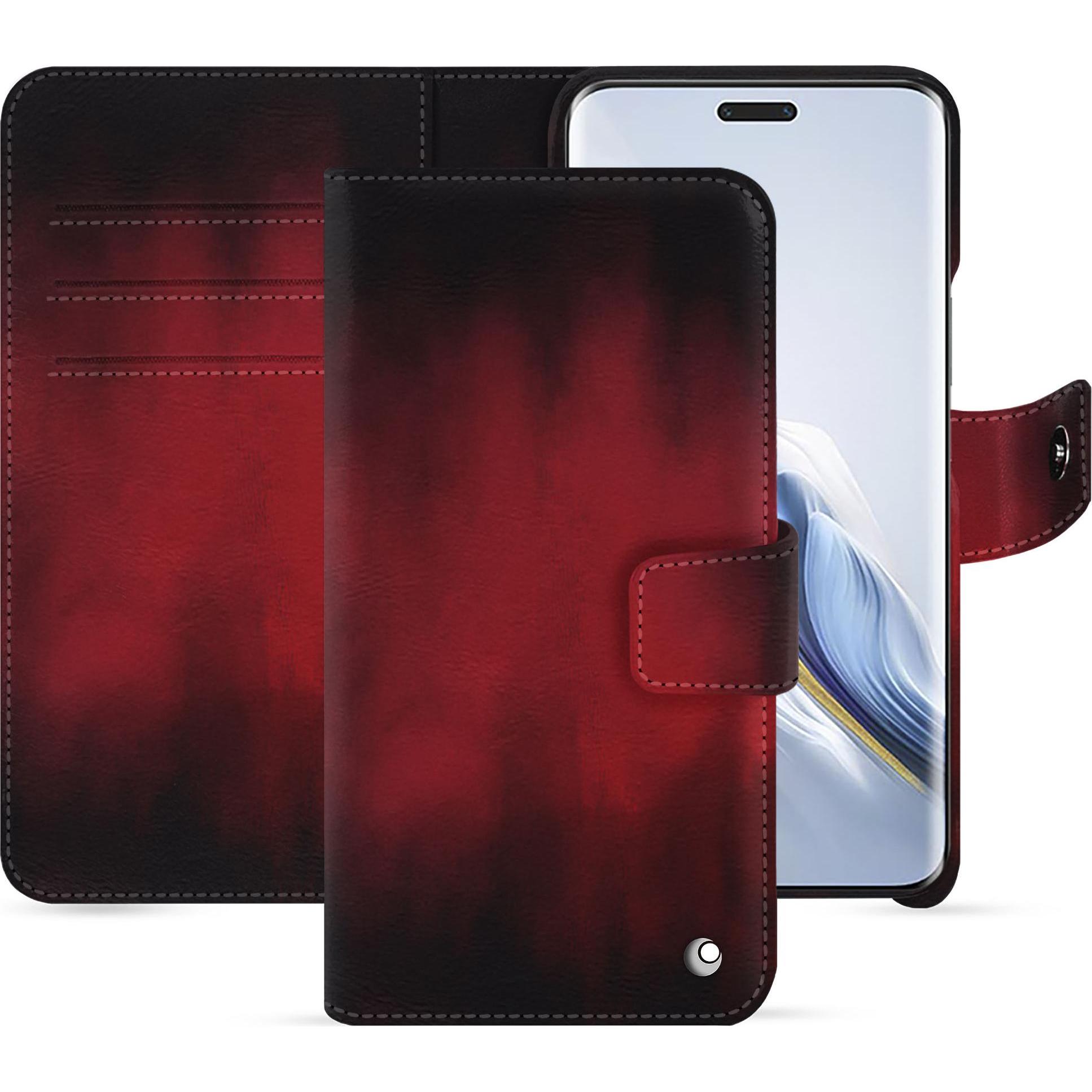 Noreve Lederschutzhülle Honor Magic6 Pro (Honor Magic6 Pro), Smartphone Hülle, Rot
