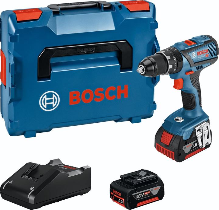 Actual product image Bosch Professional Cordless impact drill GSB 18V-28, 2 GBA 18V rechargeable batteries, quick charger GAL 18V-40