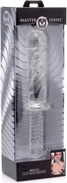 Master Series Brutus Glass Dildo Thruster