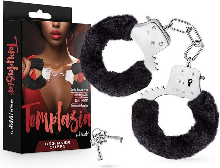 Produktbild Blush Temptasia Beginner Cuffs - Lightweight Metal Handcuffs with Safety Release - Fully Adjustable