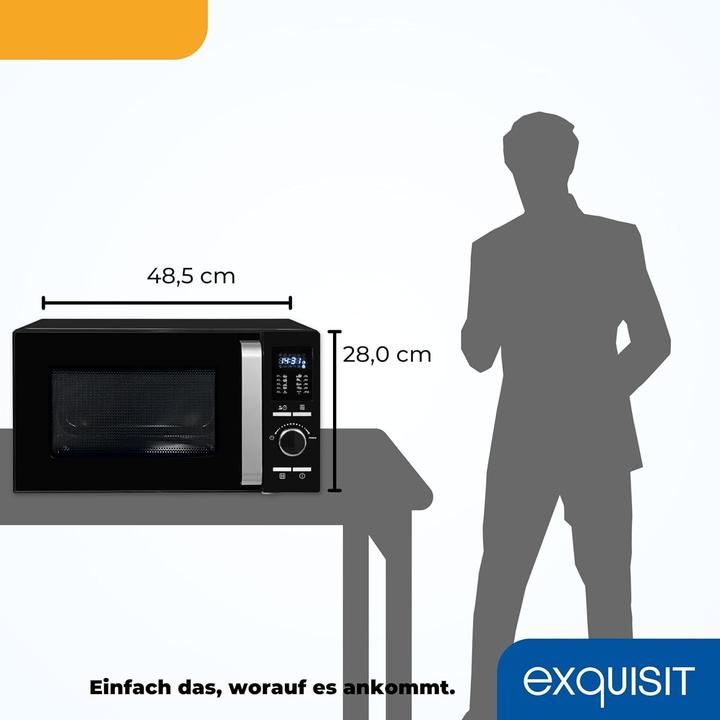 Produktbild Exquisit MW 8925-7 Hsw Arbeitsplatte Solo-Mikrowelle (20 l)
