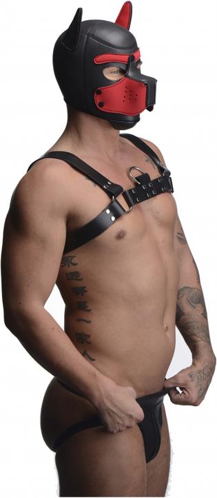 Produktbild Master Series Neoprene Puppy Hood - Black and Red