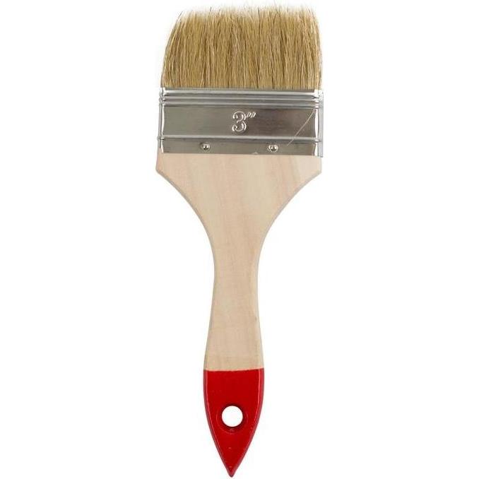 Okko, Pinsel, Plane Brush With Red End 3in