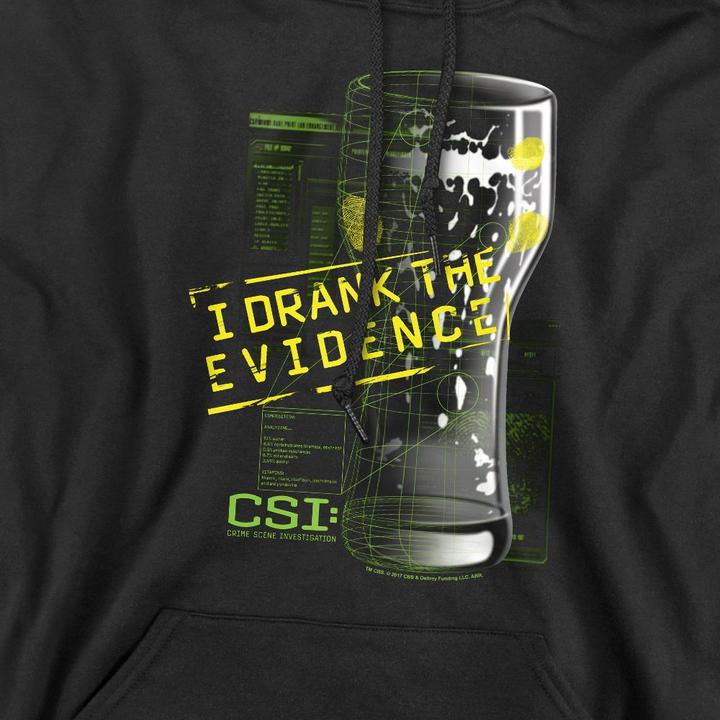 Produktbild Csi: NY I Drank the Evidence Kapuzenpullover (M)