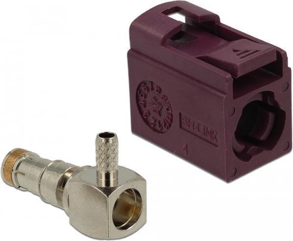 Produktbild Delock FAKRA D jack 90° for crimping (Antennendose)