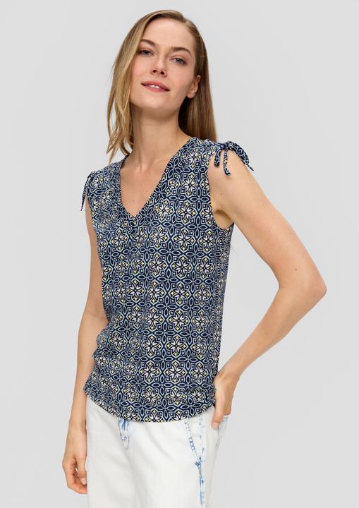 Actual product image S.Oliver T-Shirt Ärmelloses Shirt mit Bindedetail an der Schulterpartie (44)