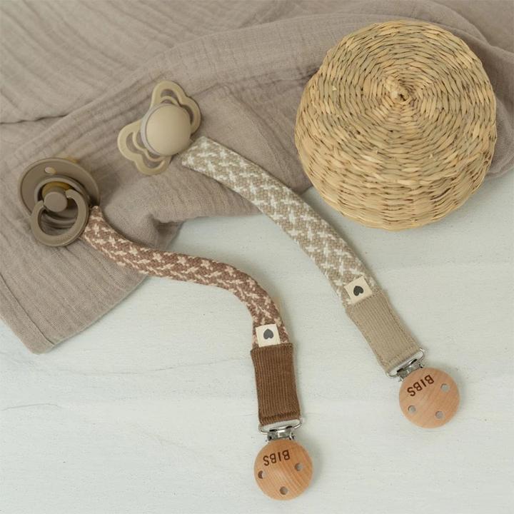 Produktbild Bibs Schnullerkette geflochten, Cloud/ Iron