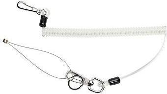 Bahco Retractable safety line with spiral cord, with 1 mm wire loop