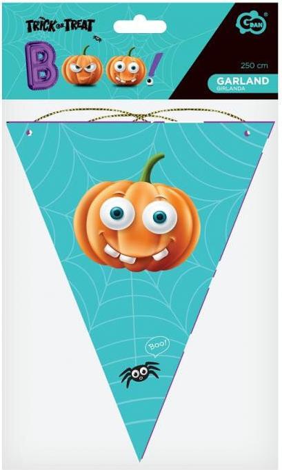 GoDan Halloween, Boo-Flaggenschnur 250 cm (9 Pcs.)