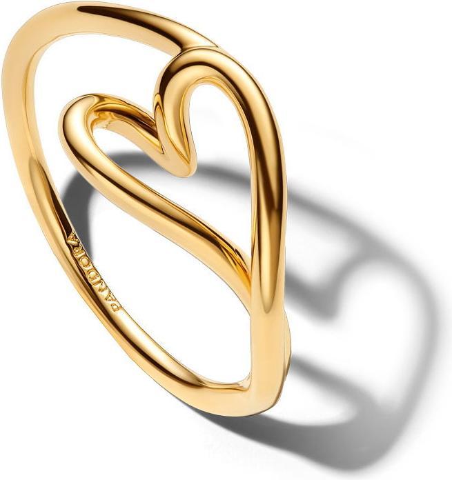 Actual product image Pandora Organically Shaped Heart Small Ring (52)