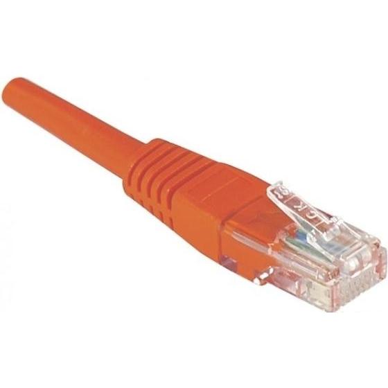 Exertis Connect Patchkabel F/UTP, CAT.6, orange, 10,0 m Patchkabel mit besonders schmalem Knickschutz (F/UTP, CAT6, 10 m...