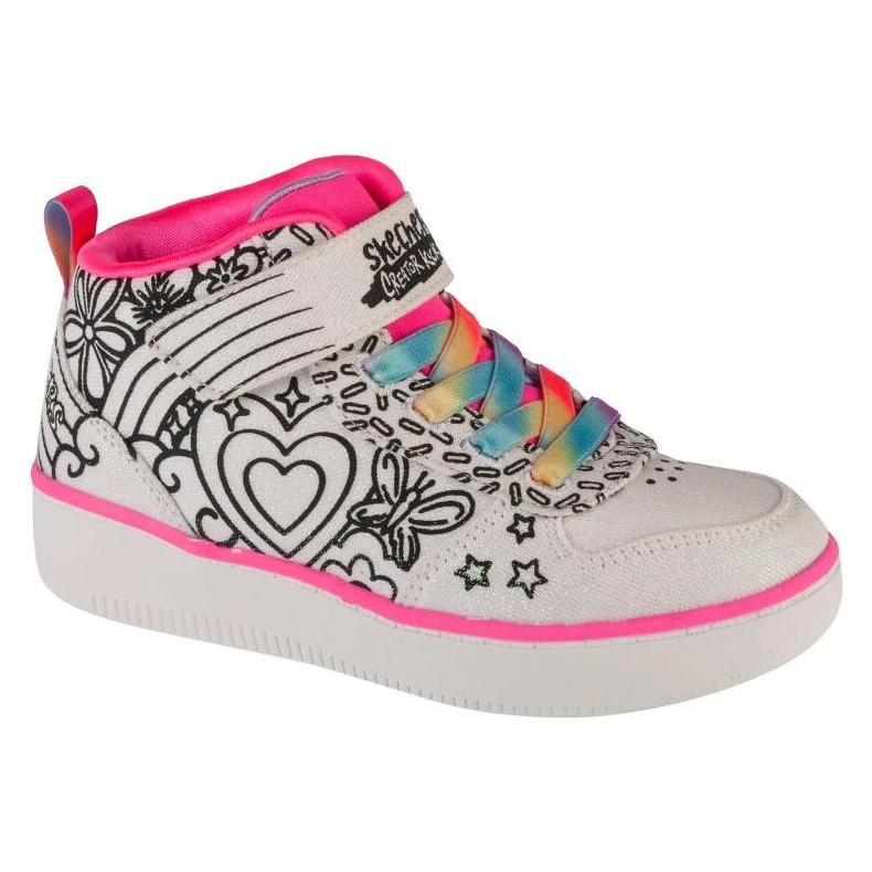 Skechers, Mädchen, Sneakers, Sport Court 92 - Color Me Kicks Weiss, Weiss, (31)