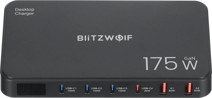 Image du produit BlitzWolf BW-S30 6-in-1 Charging Station 4xUSB-C + 2xUSB 175W (175 W)