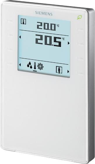 Actual product image Siemens Room thermostat AP KNX ws glz S55624-H105