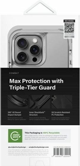 Produktbild Uniq etui Combat iPhone 16 Pro Max 6.9" Magclick Charging szary/stone grey (Apple iPhone 16 Pro Max)