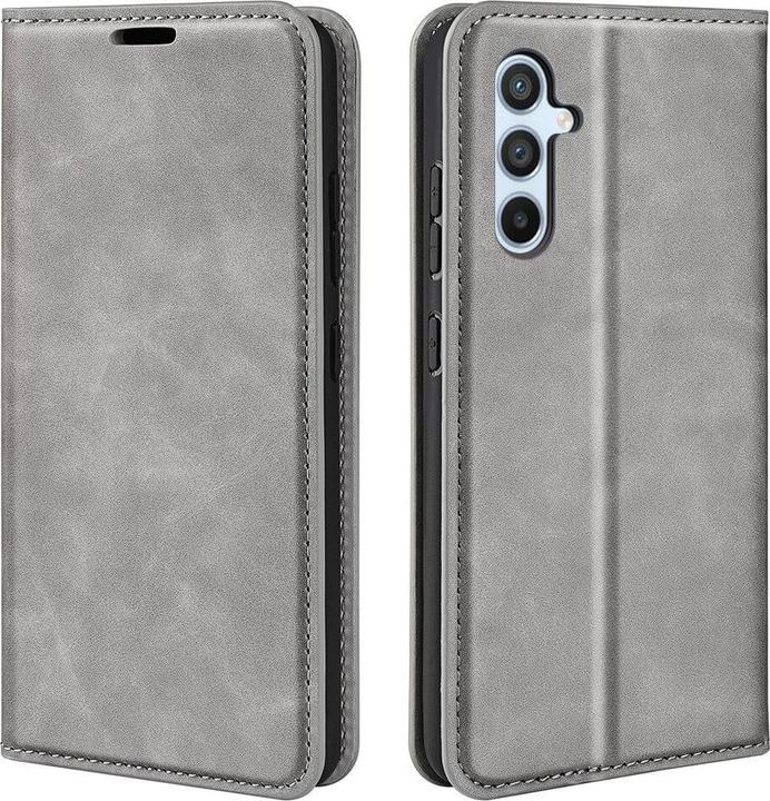 Cover-Discount Galaxy A54 - Stand Flip Case Hülle grau (Samsung Galaxy A54 5G)