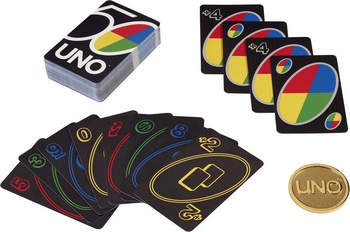 Image du produit Mattel Games ONU 50e prime (Allemand, Anglais, Français, Italien, Espagnol)
