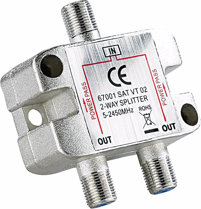 Produktbild EsoSAT Sat-Verteiler 2-fach mit Gleichspannungs-Durchgang (Sonstige)