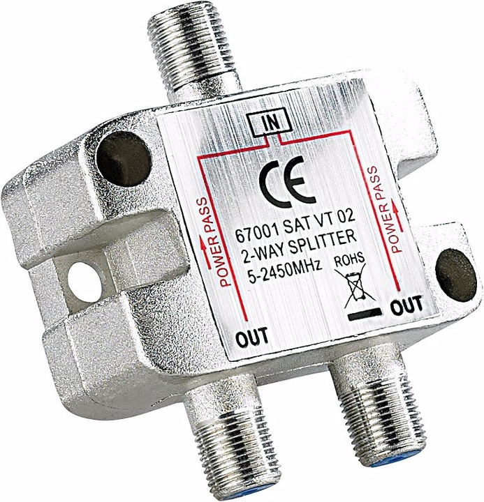 Actual product image EsoSAT Sat distributor 2-fold with DC voltage passage (Other)