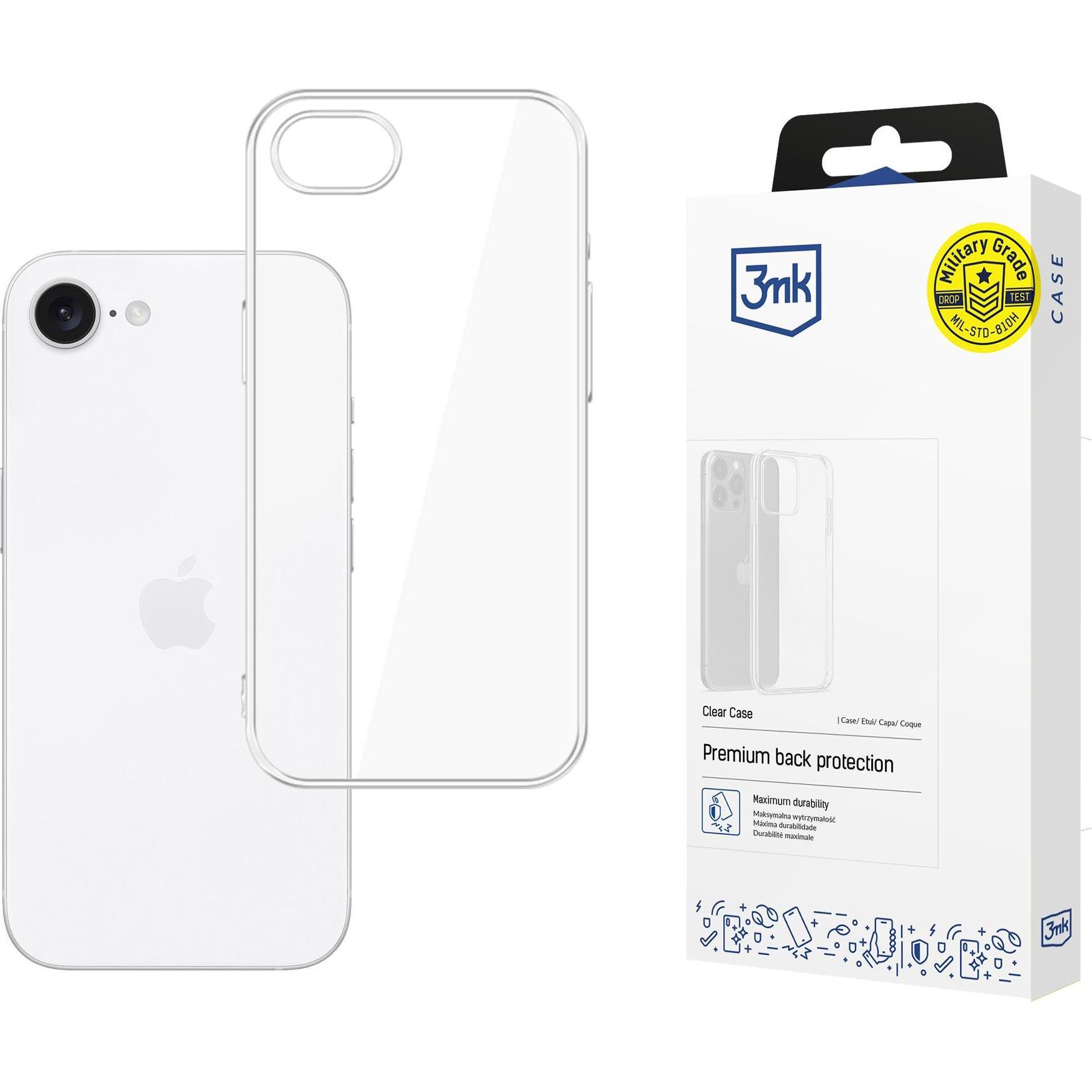 3Mk Trasparente Custodia Per Iphone Se 4 (Apple Iphone 16E, Apple Iphone 17E, Apple Iphone 4), Cover Smartphone,