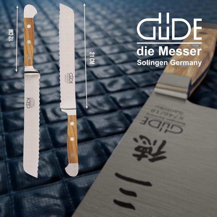 Immagine prodotto Güde Solingen Alpha coltello per il pane (21 cm)