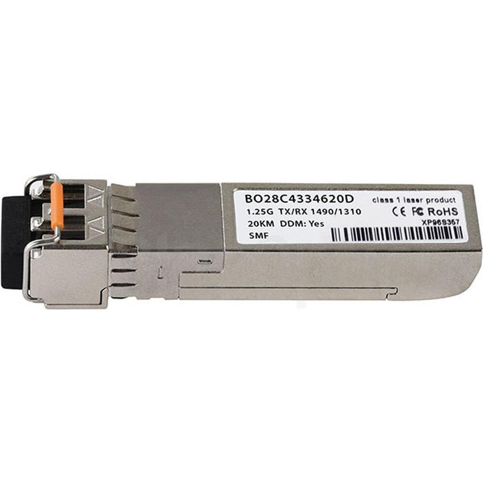 CBO Telco Systems BTI-SFP-GBDC20L-DD-49/31S compatibile con BlueOptics cSFP BO28C4334620D, Ricetrasmettitore, Argento