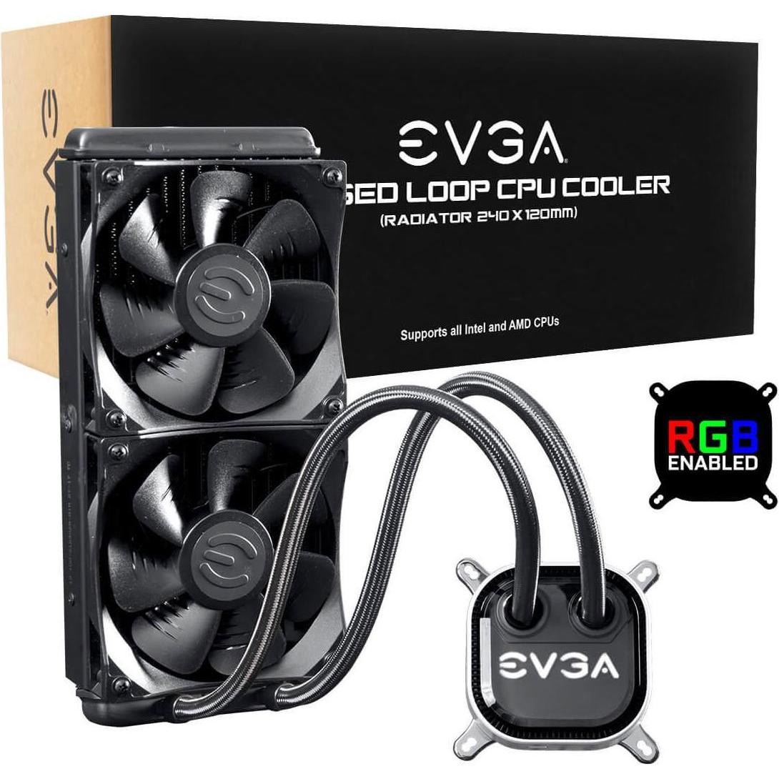 EVGA Clc 240, CPU Wasserkühler, Schwarz