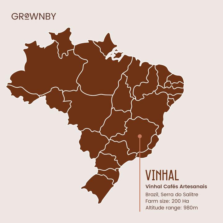 Produktbild Grownby Vinhal Fermentado (250 g, Rohkaffee)
