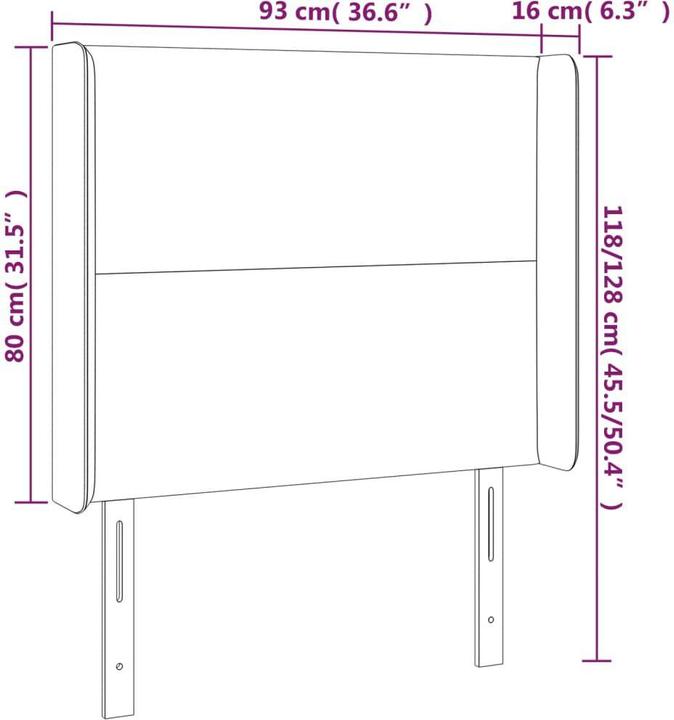Produktbild VidaXL Raya (93 x 16 x 128 cm)