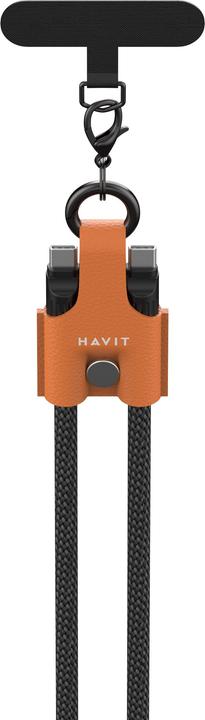 Actual product image Havit CB6344 - Ladekabel 1 2 m (schwarz/grau/braun) (1.20 m, 60 W)