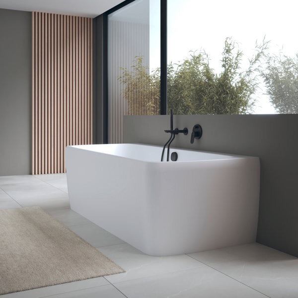 Immagine prodotto Duravit Vasca da bagno Qatego, pre-muro, 1800x800x600 mm, DuraSolid, 2 guide posteriori, bianco opac (90 cm, 180 cm)