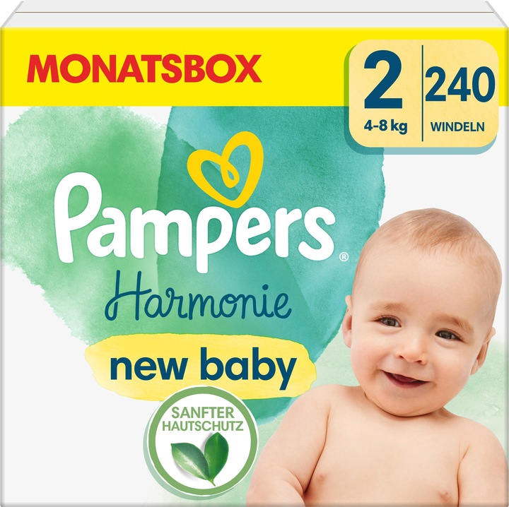 Actual product image Pampers Harmony (Size 2, Monthly box, 240 Piece)