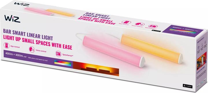 Image du produit WiZ Wi-Fi BLE Light Bar EU Type C Dual Pack (800 lm)