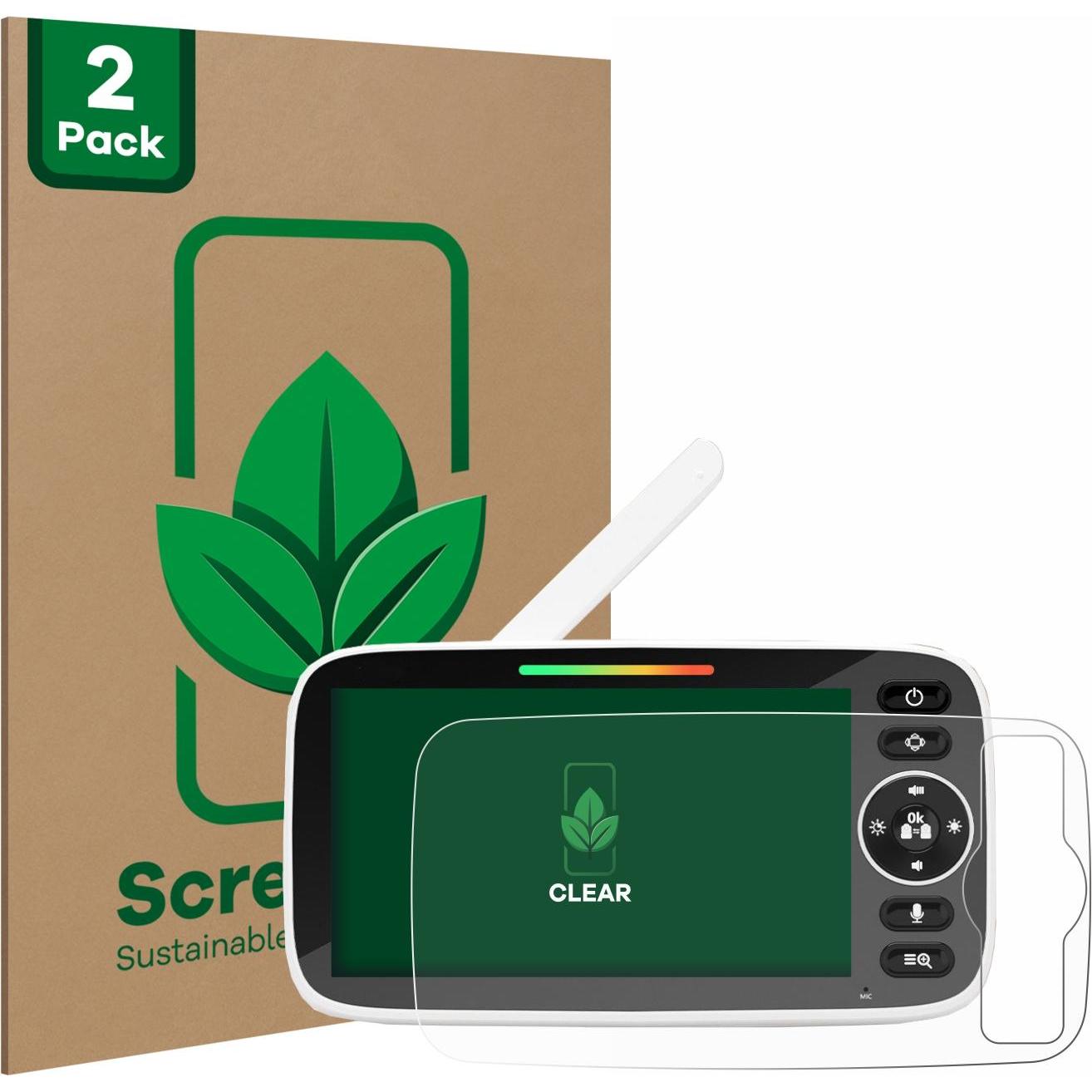ScreenLeaf, Babyphone Zubehör, Schutzfolie nachhaltiger Displayschutz Display Schutz Folie Klar Transparent