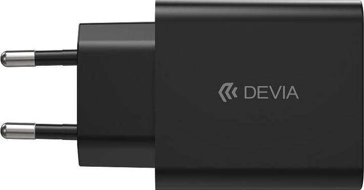 Produktbild Devia Wandladegerät Rocket PD 45W 1x USB-C schwarz+ Kabel USB-C - USB-C (45 W, 1 Port)