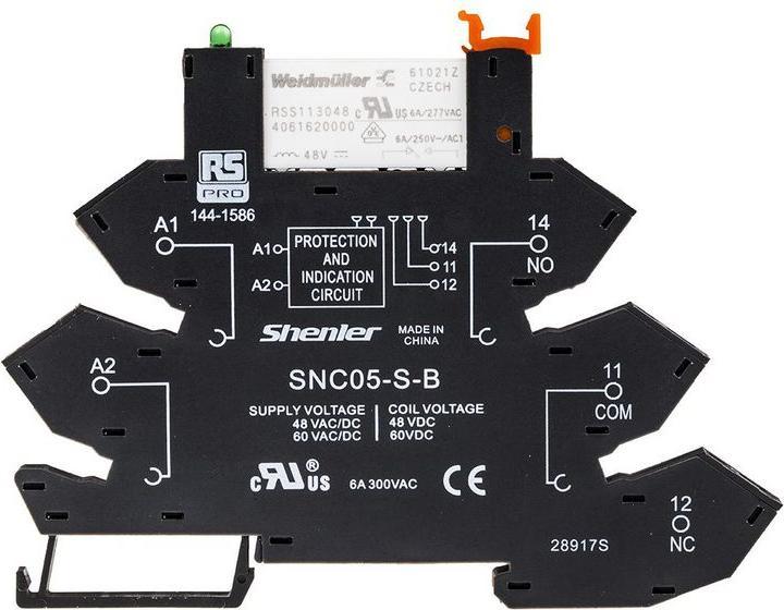 Produktbild RS PRO Interface Relay Module Spring 48Vacdc