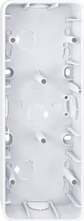 Merten Surface-mounted housing, 3-gang, active white 519325