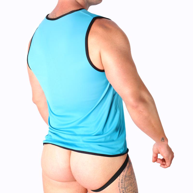 Thumbnail - Macho Underwear, Herren, Shirt, Machoblaues T-Shirt L/Xl, Blau, (L, XL)