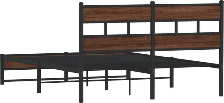 Actual product image vidaXL Metal bed Bed slatted frame double bed Bed frame without mattress 140x200cm (140 x 200)