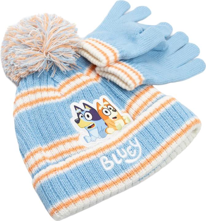 Produktbild Bluey Mütze & Handschuhe Mädchen Figur (One Size)