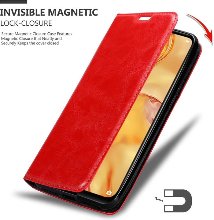 Actual product image Cadorabo Book Invisible Magnet Cover (Huawei Nova 7i, Huawei P40 Lite)