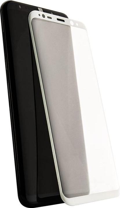 Actual product image X-Doria Armor 3D Glass - 9H protective glass for Samsung Galaxy S8+ (white frame) (1 pcs., Samsung Galaxy S8+)