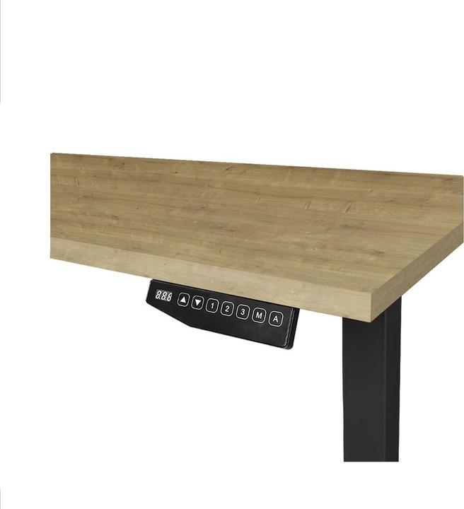 Image du produit Contini höhenverstellbarer Bürotisch 1.4x0.8m Eiche / Gestell schwarz