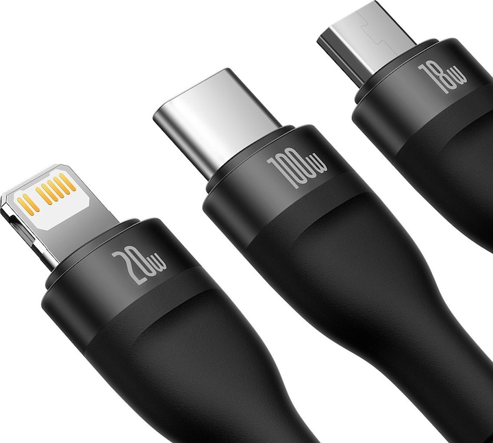 Productafbeelding Baseus Flash serie II USB Type C (1.20 m, USB 3.2 Gen 1)