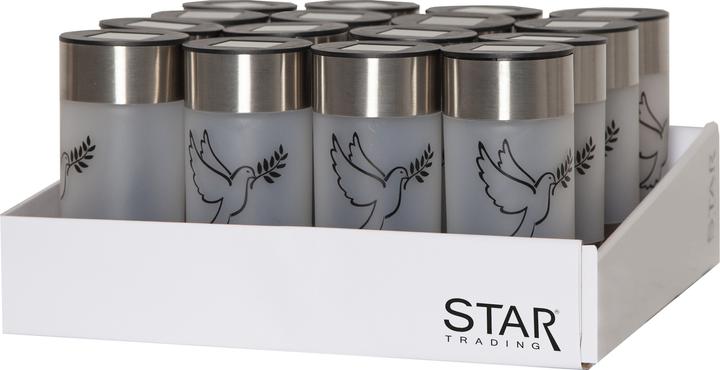 Produktbild Star Trading Display Solarleuchte Dove, Grableuchte, Wegleuchte, 16 Stück, LED, Dämmerungssensor, Wa (IP44)