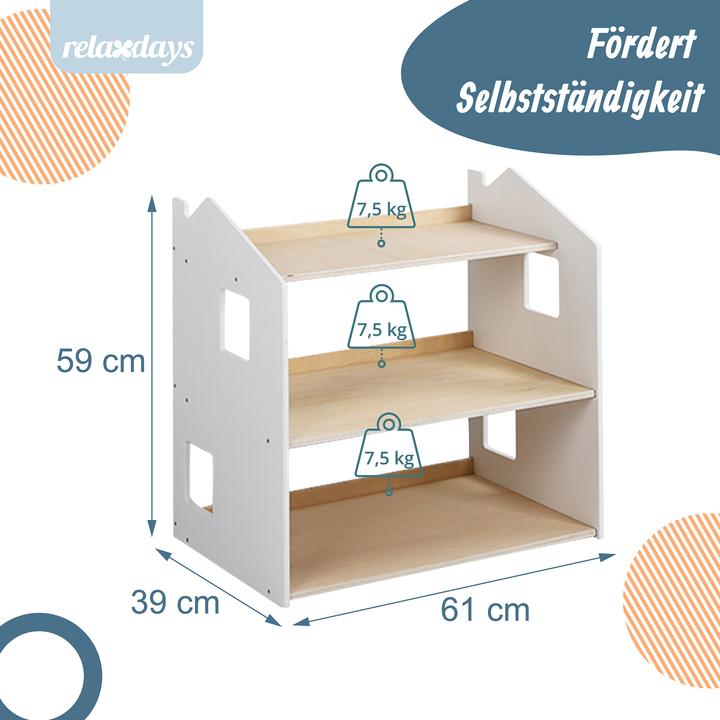 Produktbild Relaxdays Kinderregal (61 x 39 x 59 cm)