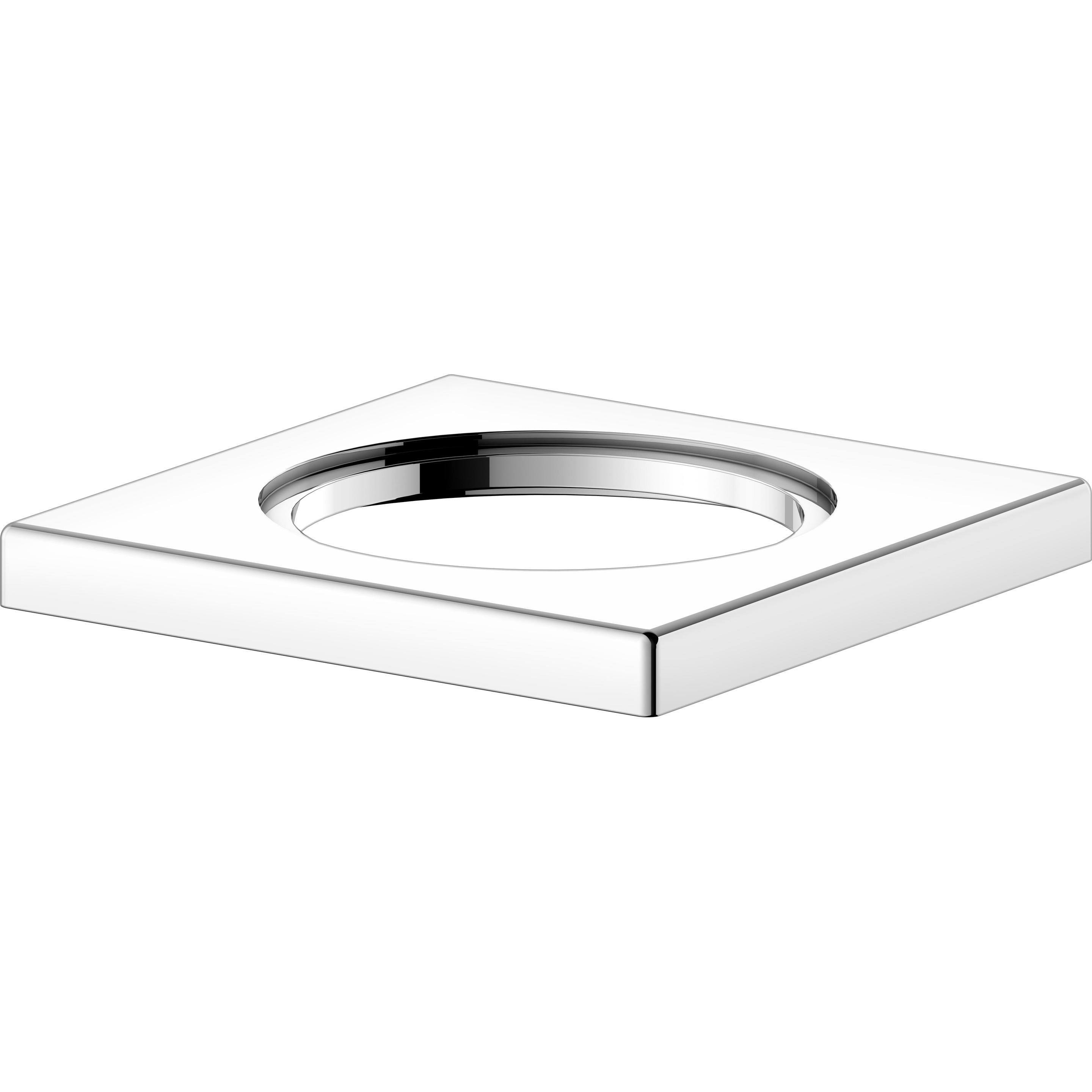 Keuco, Badarmatur, Rosette für EH-Waschtischmischer eckig verchromt