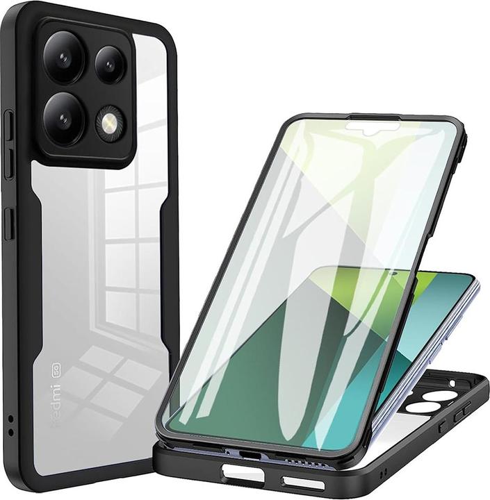 Produktbild Techsuit - ColorVerse 360 Series + Screen Protector - Xiaomi Redmi Note 13 Pro 5G / Poco X6 - Black (Xiaomi Poco X6, Xiaomi Redmi Note 13 Pro 5G)