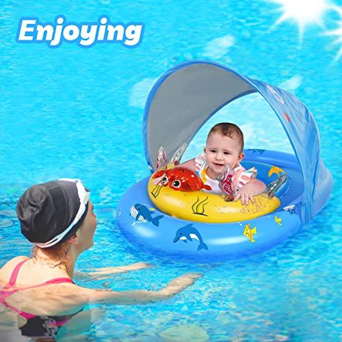 Immagine prodotto Activity Board Anello da nuoto per bambini con tettuccio parasole UPF50+ e gioco