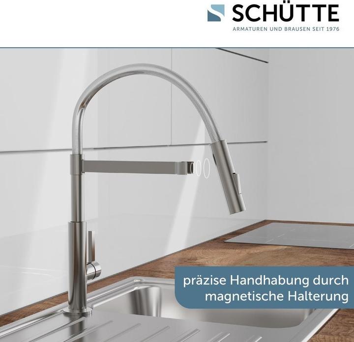 Produktbild Schütte SCHÃoeTTE Miami Design Keukenkraan - Mengkraan - Met spiraalveer - Mat grafiet (79142)